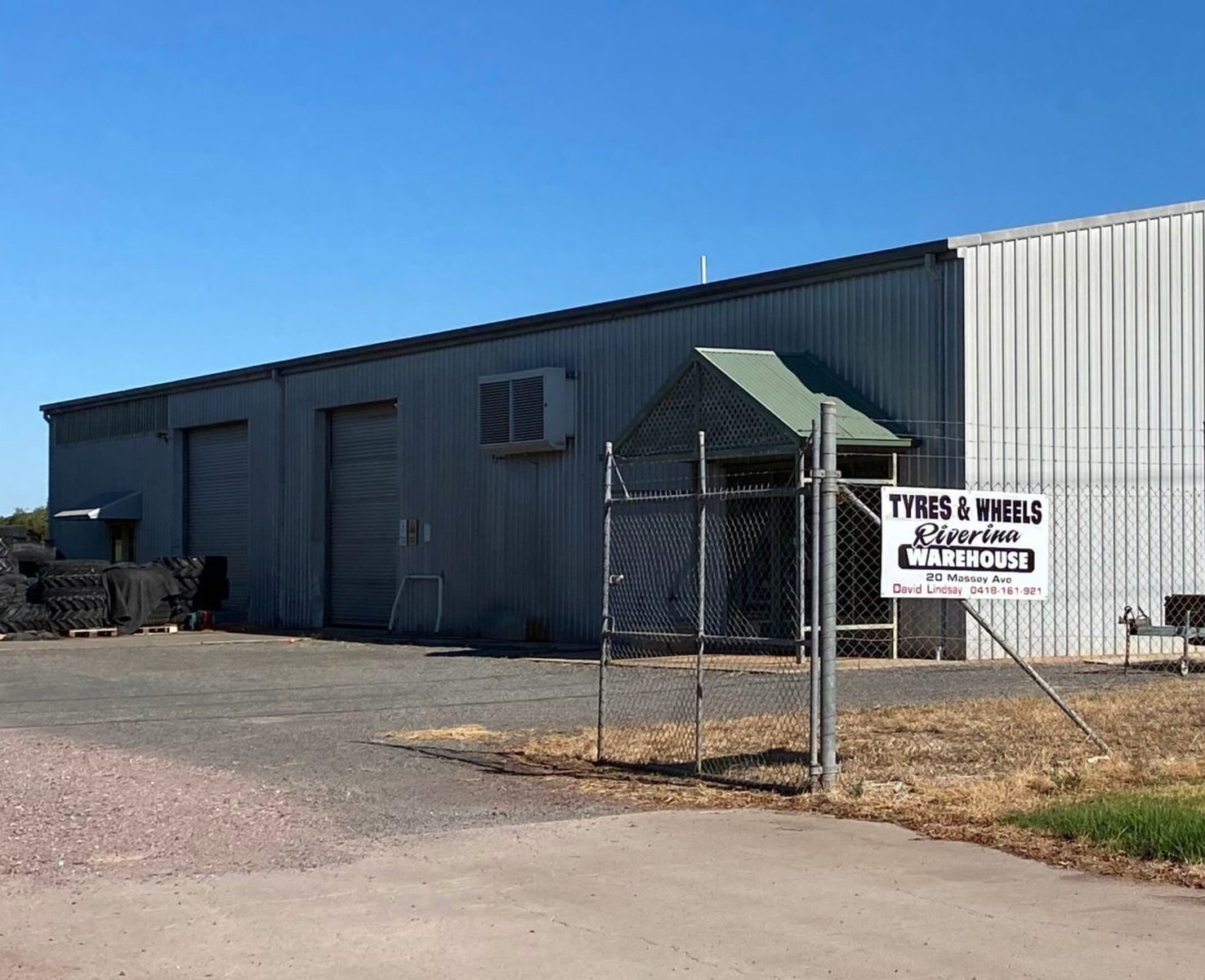 The Tyres and Wheels Riverina warehouse at Leeton